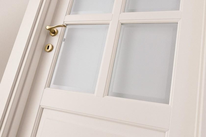 LEGNOFORM Лакированная дверь из массива дерева и стекла Prima sun-id-1498749 - Вид №1