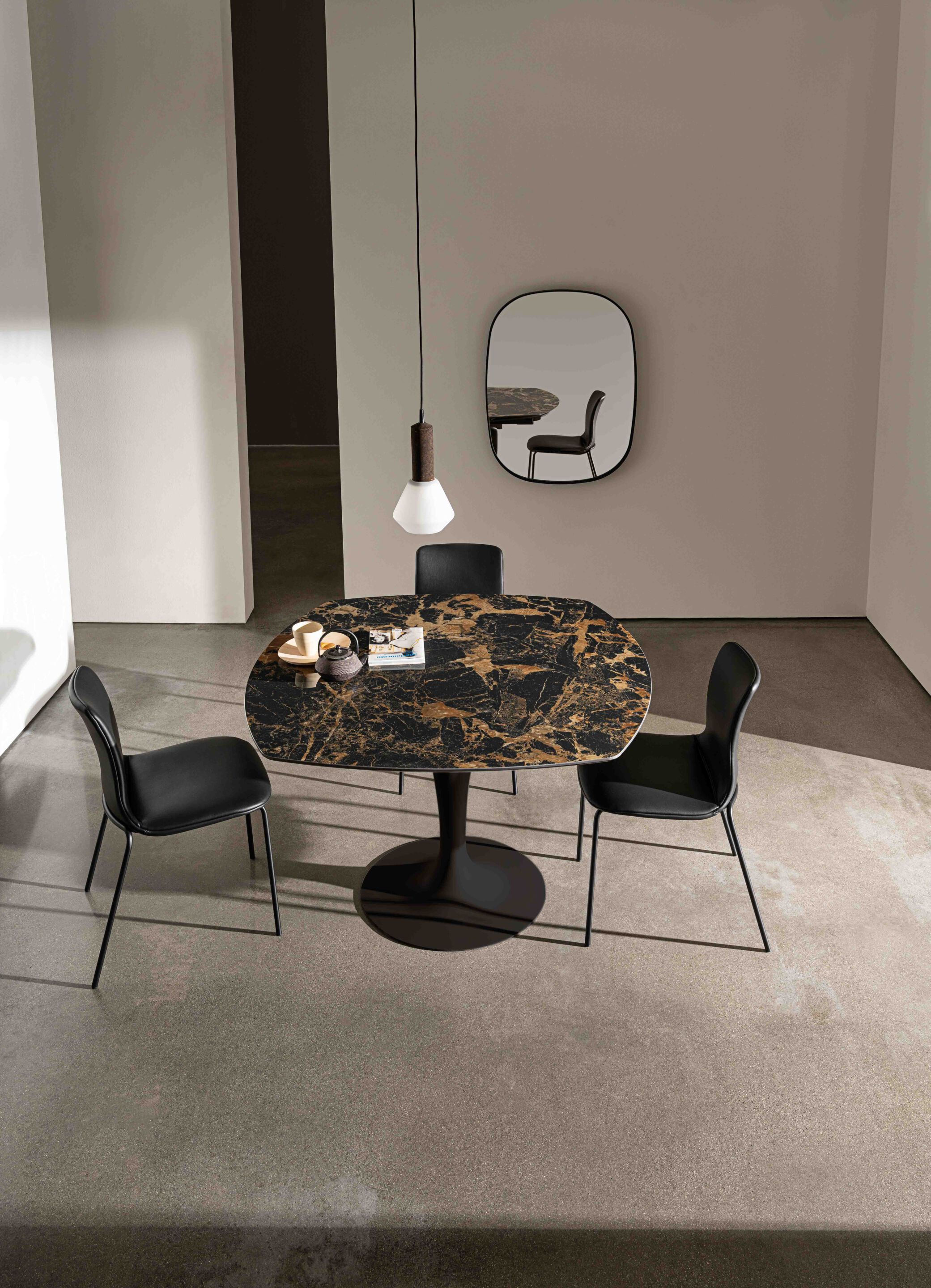 Керамический круглый выдвижной стол Sovet Italia ARCH-00070072 - Вид №8