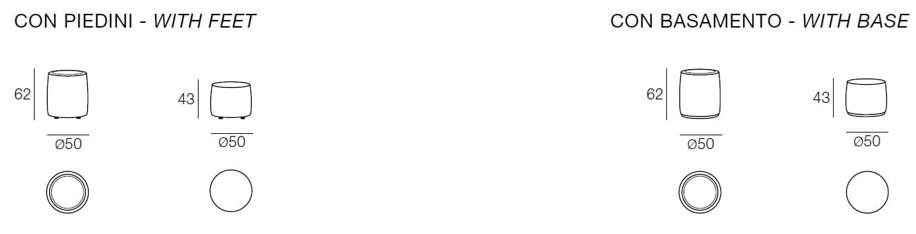 Ткань пуф CTS SALOTTI DOMINO ARCH-00037002 - Вид №5