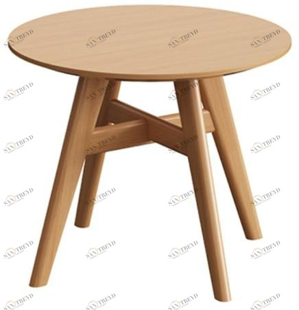 Paged Низкий круглый журнальный столик из дуба sun-id-1460406