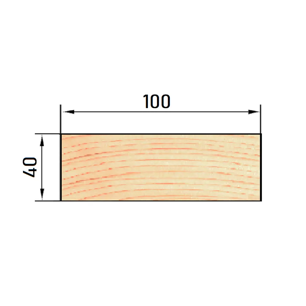 Доска нестроганая импрегнированная 40x100x6000 мм хвоя сорт оптима РУСШПАЛА STLM-2135851 - Вид №6