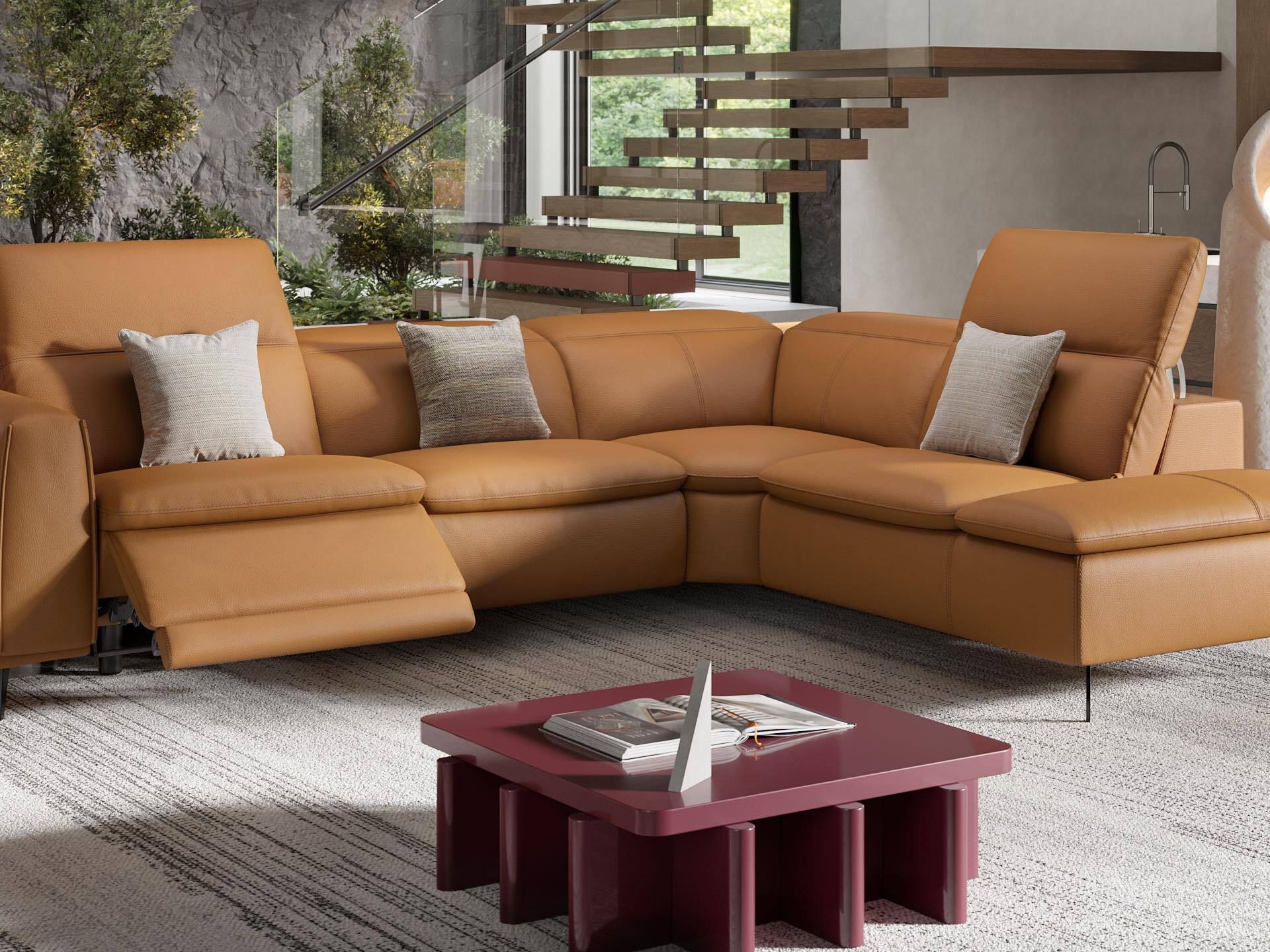 Кожаный диван Sofanella Belluno ARCH-00022164 - Вид №3