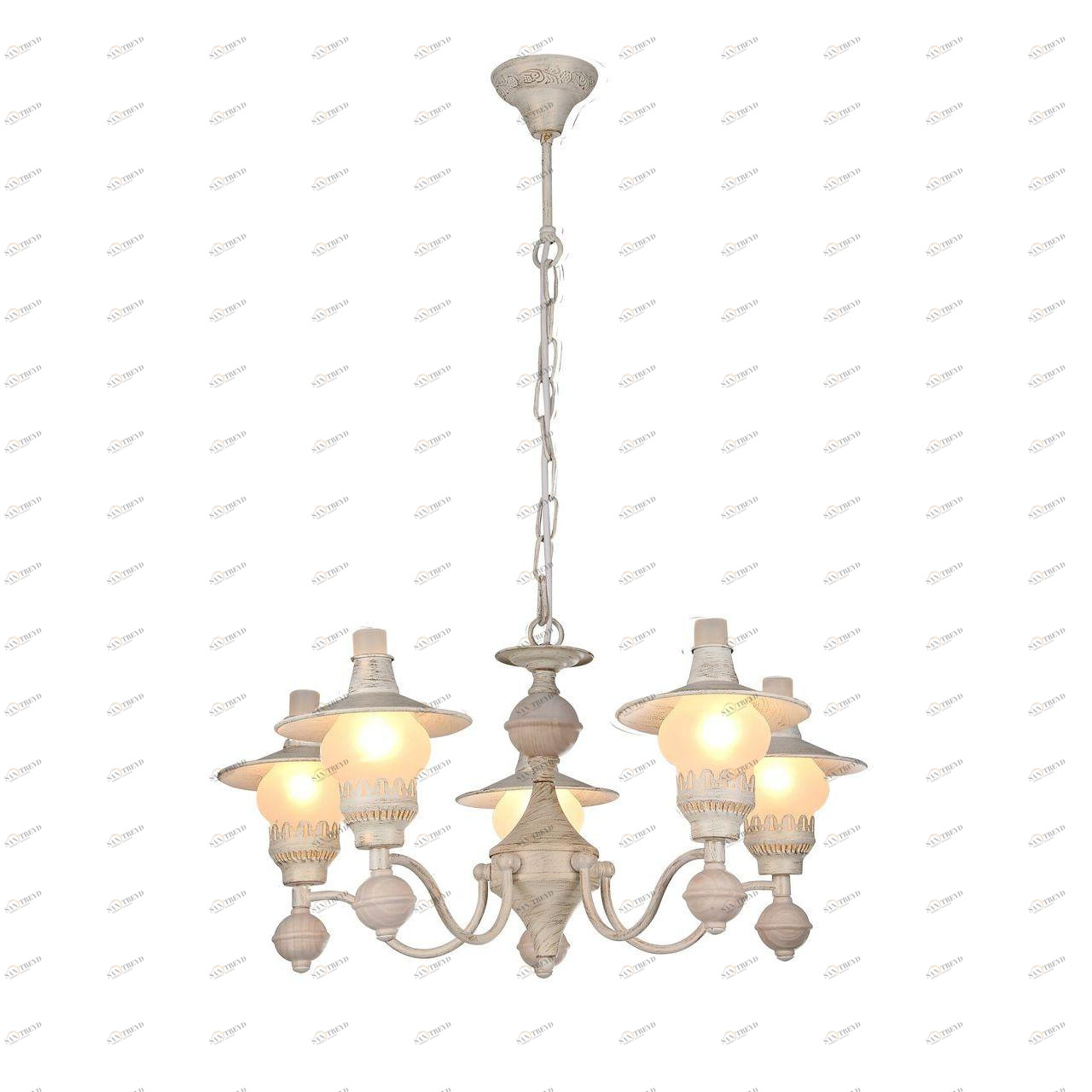 Подвесная люстра Arte Lamp Trattoria A5664LM-5WG ARTE LAMP ДИЗАЙНЕРСКИЕ, TRATTORIA WHITE 108451 Белый 