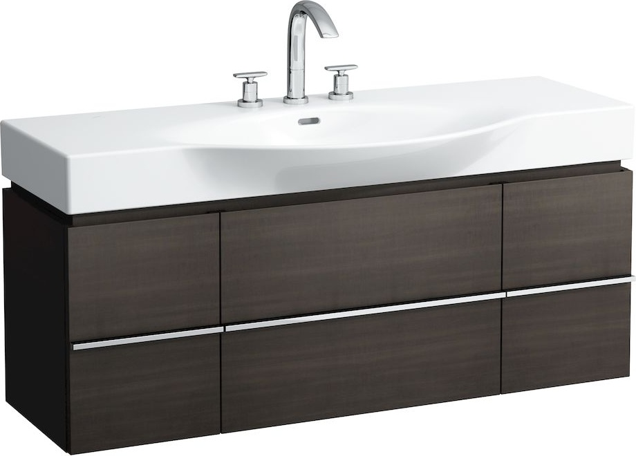 H4013020755191 Шкафчик под раковину, для раковин 811704, 812704, 2 выдвижных ящика с 2 дверцами, 2 стеклянные полки LAUFEN PRO - Вид №38