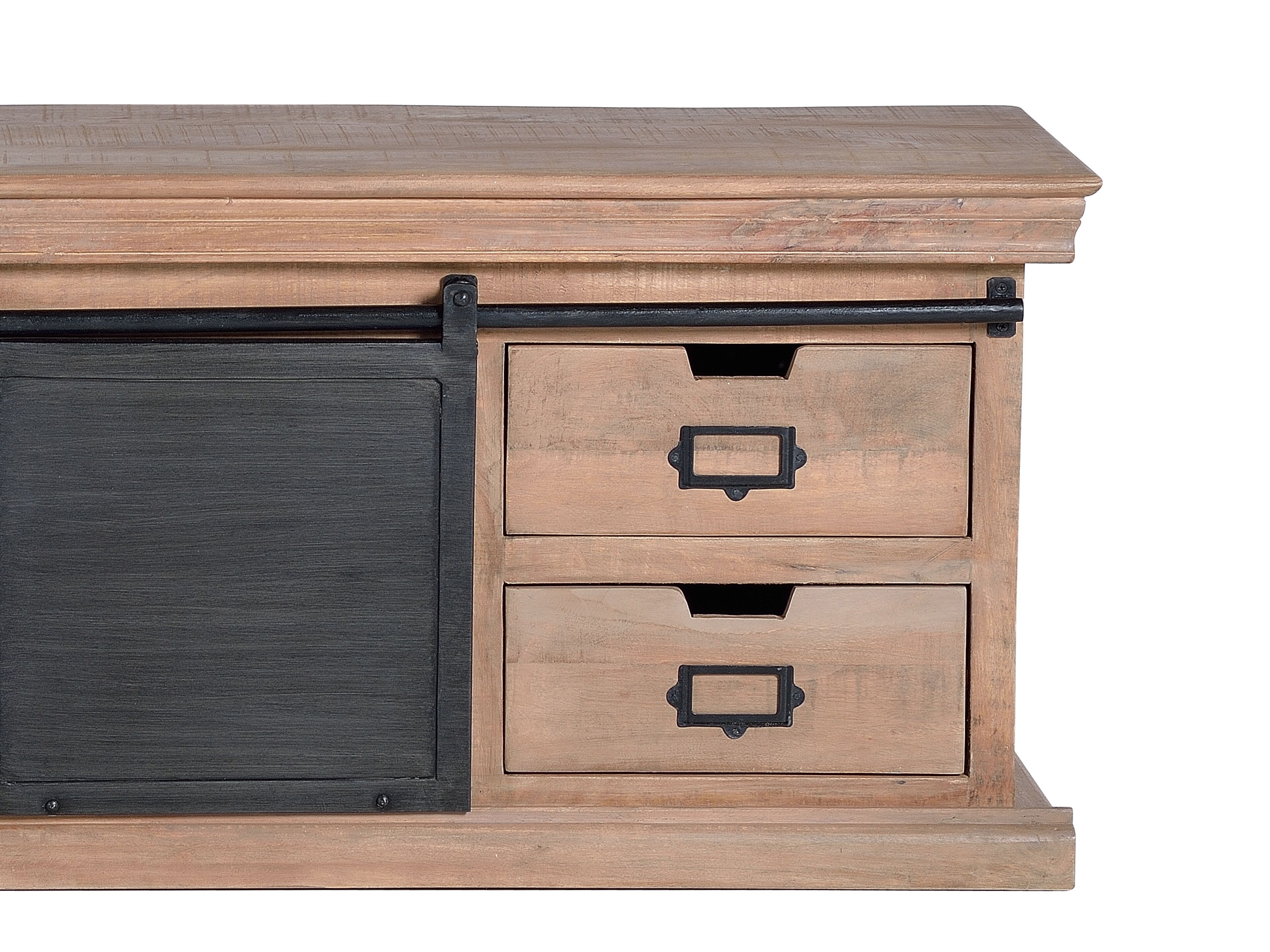 Шкаф для телевизора из манго с ящиками Giner y Colomer Industrial ARCH-00000817 - Вид №2