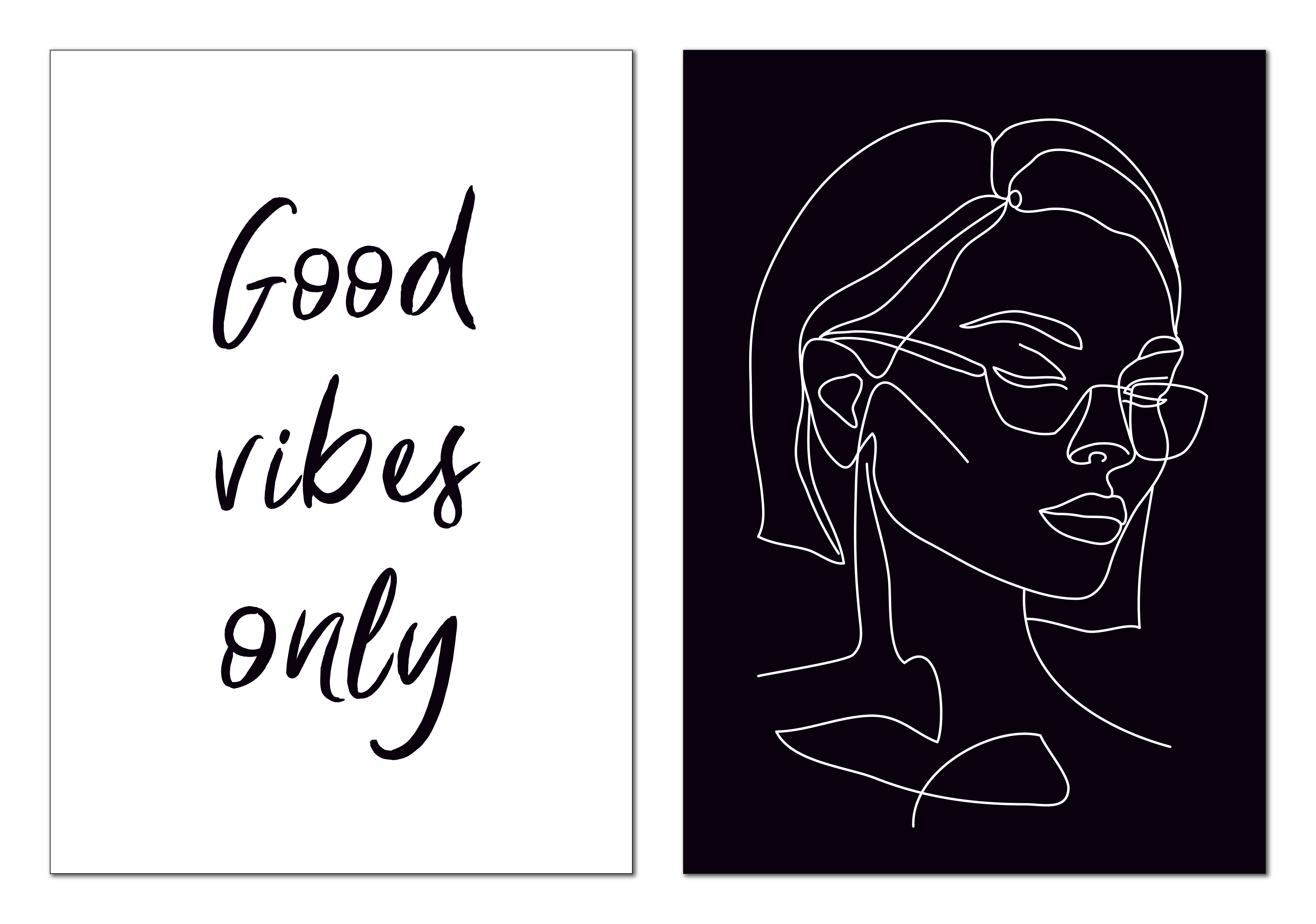 Дизайнерский постер «Флюиды» 21×29.7 см, 2 шт. — Абстрактное искусство для гостиной 87909336 Santreyd STLM-0076210