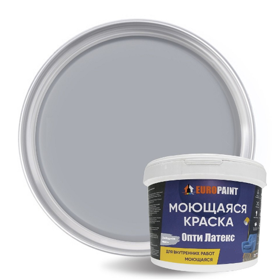 90295570 Краска Опти Латекс цвет звёздная пыль 1 л STLM-0172839 EUROPAINT