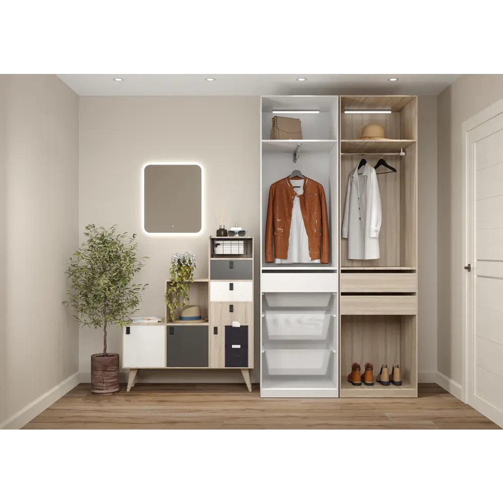 Органайзер дверной Spaceo KUB Paris 80x18 см полиэстер цвет чёрный STLM-2029435 - Вид №4