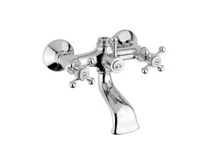 Хромированный латунный настенный смеситель для ванны