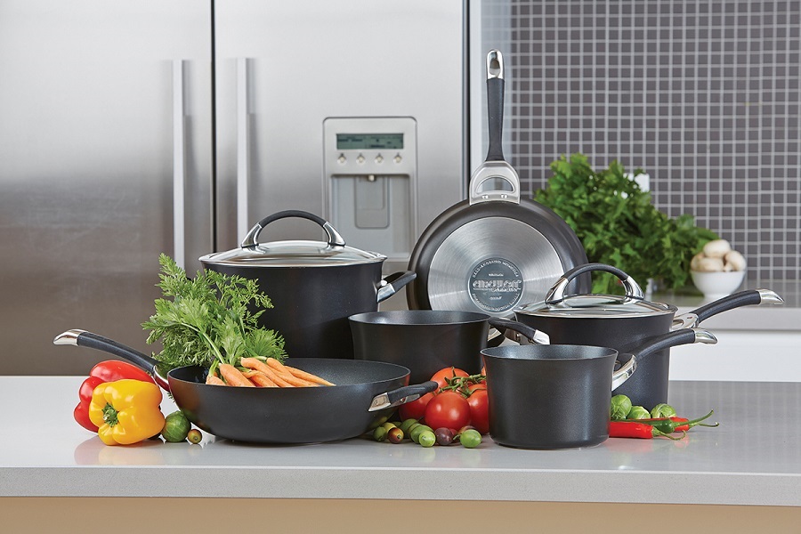 Набор из 7 кастрюль и сковородок Symmetry чёрный Circulon R87376 - Вид №2