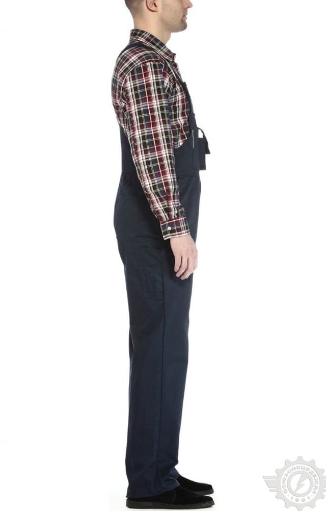 65634 Полукомбинезон "Эксперт-2" темно-синий  Летняя спецодежда  размер 52-54/170-176  - Вид №4