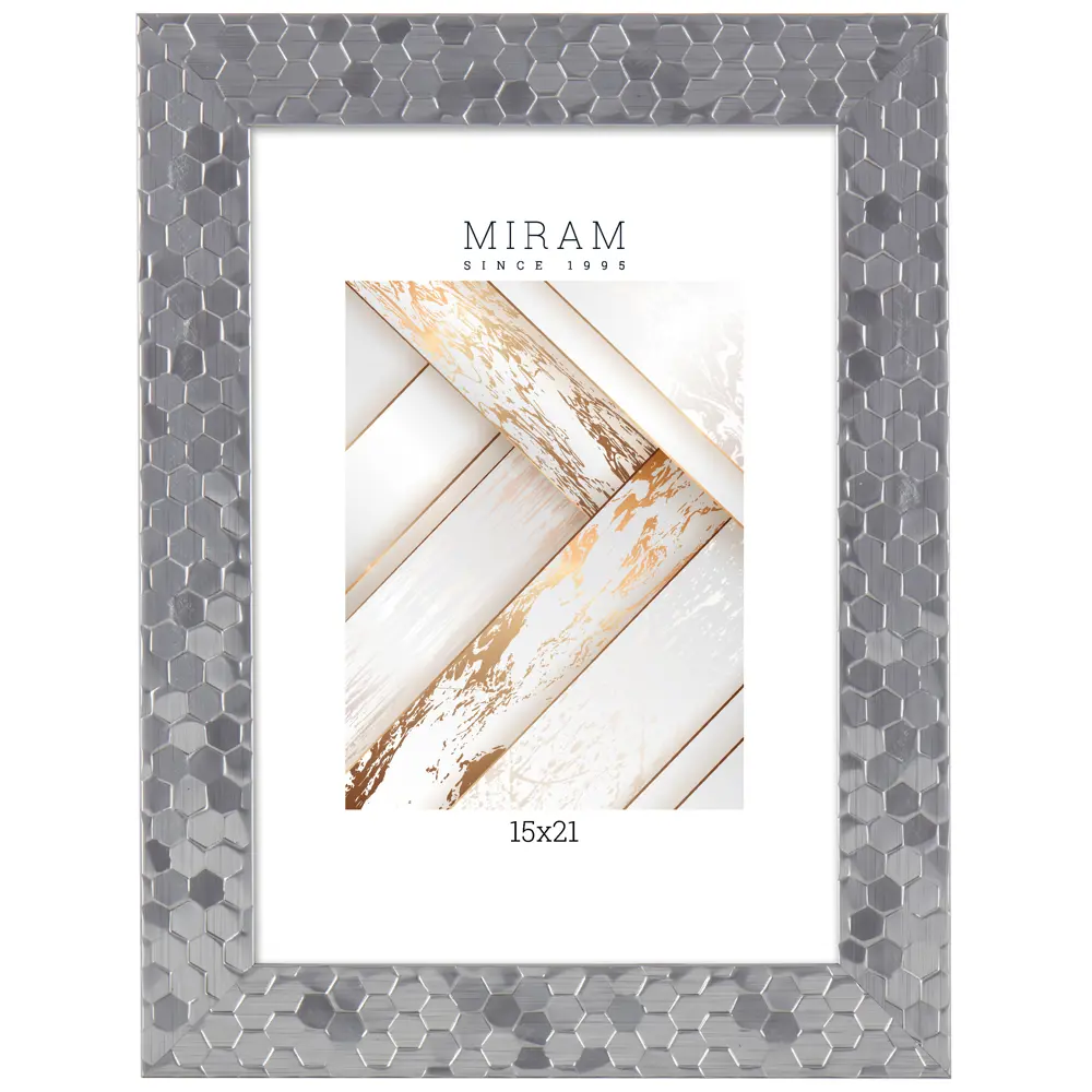 Фоторамка Мирам серебристая 15×21 см без паспарту 89422791 STLM-1571607
