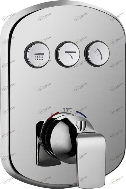 Встраиваемый термостатический смеситель Cezares GLOBO-F-VDIM3-TB-01