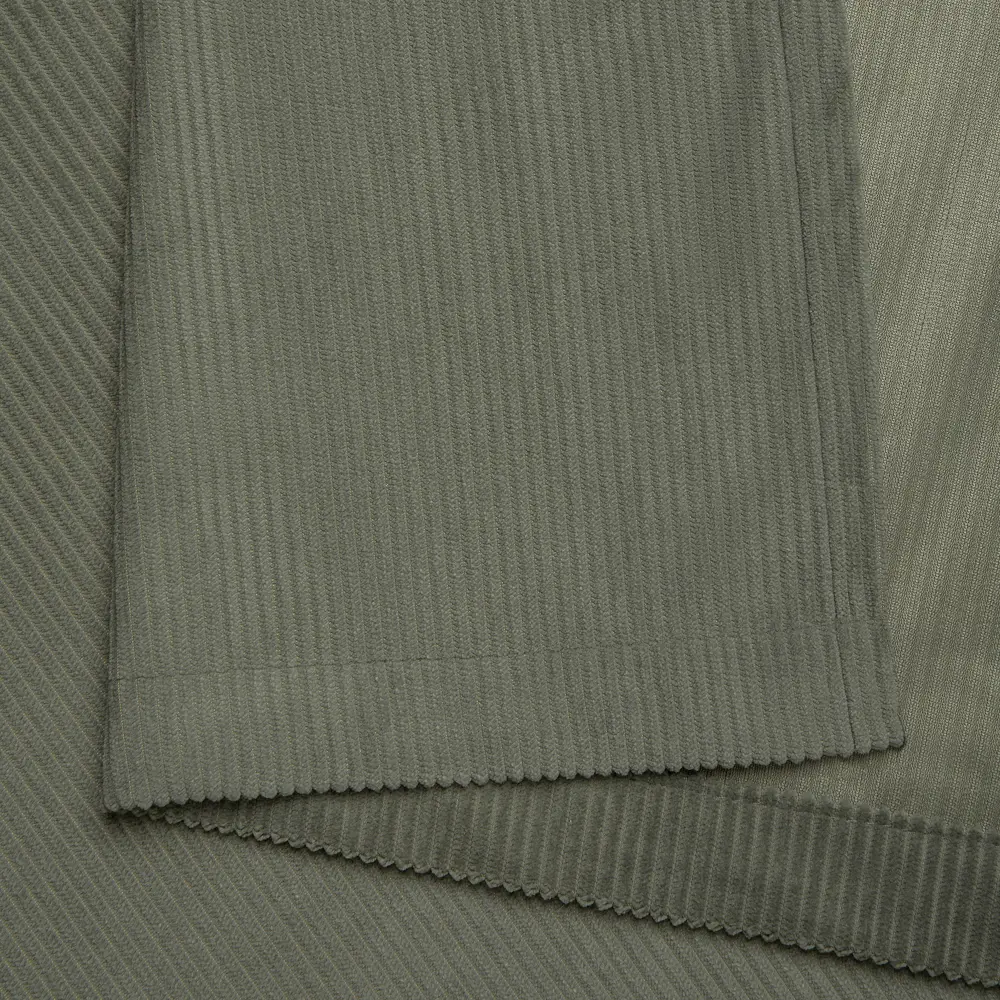 AMORE MIO Штора на люверсах зеленая велюровая 200x280 см 89433189 STLM-1583447 - Вид №3