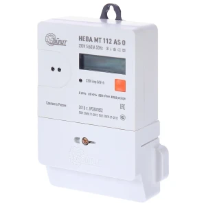 Счётчик электроэнергии Нева МТ 112 AS O 5(60)А, однофазный