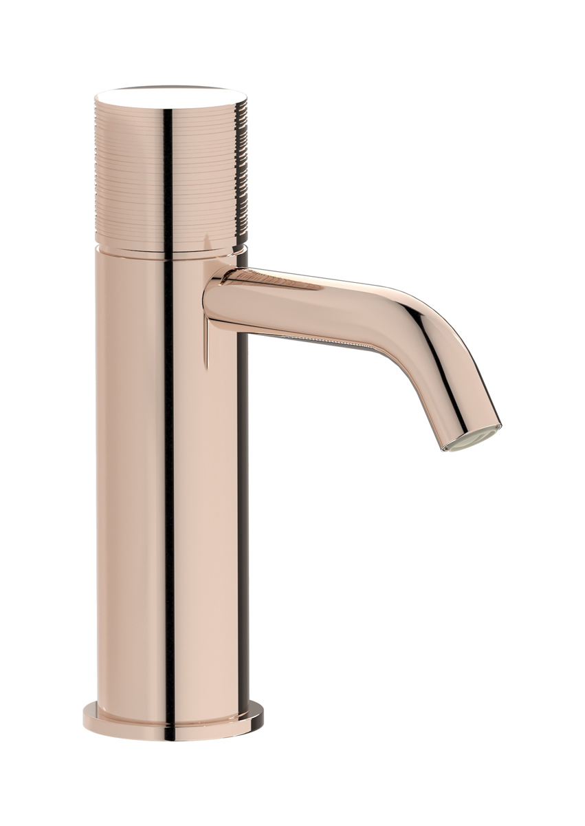 Смеситель для раковины на 1 отверстие в комплекте с донным клапаном WE ARE IB vn398ss Rose Gold Vinile