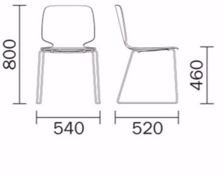 Pedrali Санки из дерева Babila 2720 - Вид №9