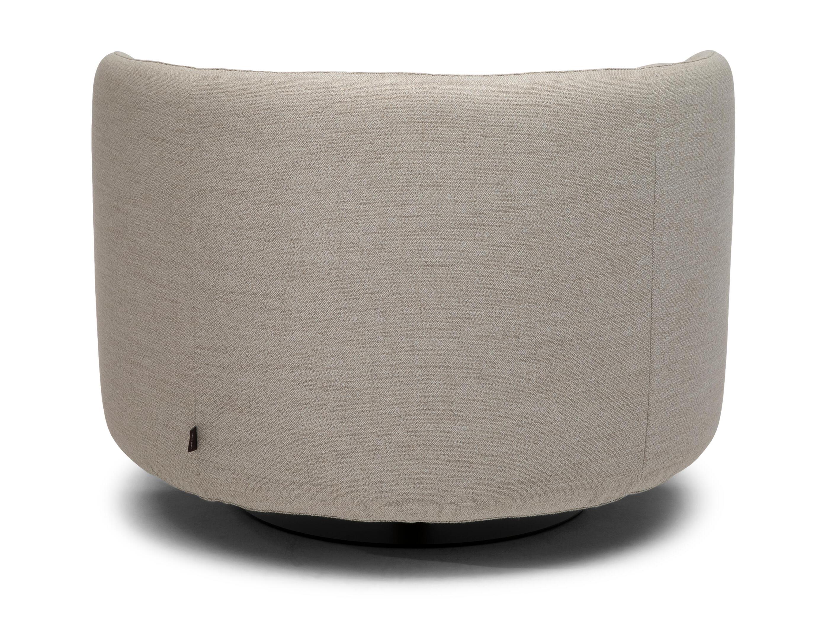 Тканевое вращающееся кресло с подлокотниками Natuzzi Italia Deep ARCH-00093834 - Вид №3