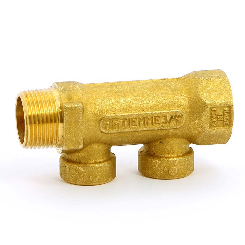 Коллектор НВ 3/4" TIEMME 2 выхода 1/2"В 36мм 1910052 - Вид №1