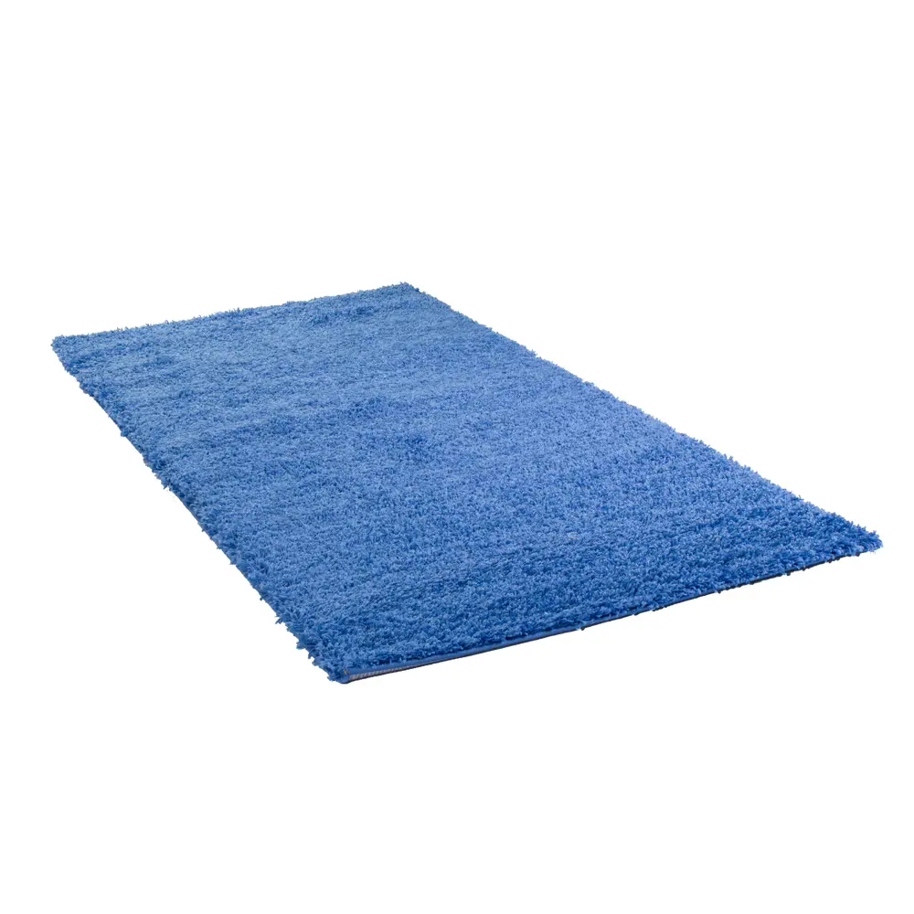 Ковёр Shaggy Ultra 1х2 м полипропилен цвет синий MERINOS STLM-2147502 - Вид №1