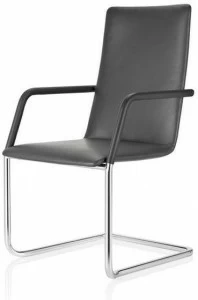 Brunner Кожаное консольное кресло для ожидания Fina