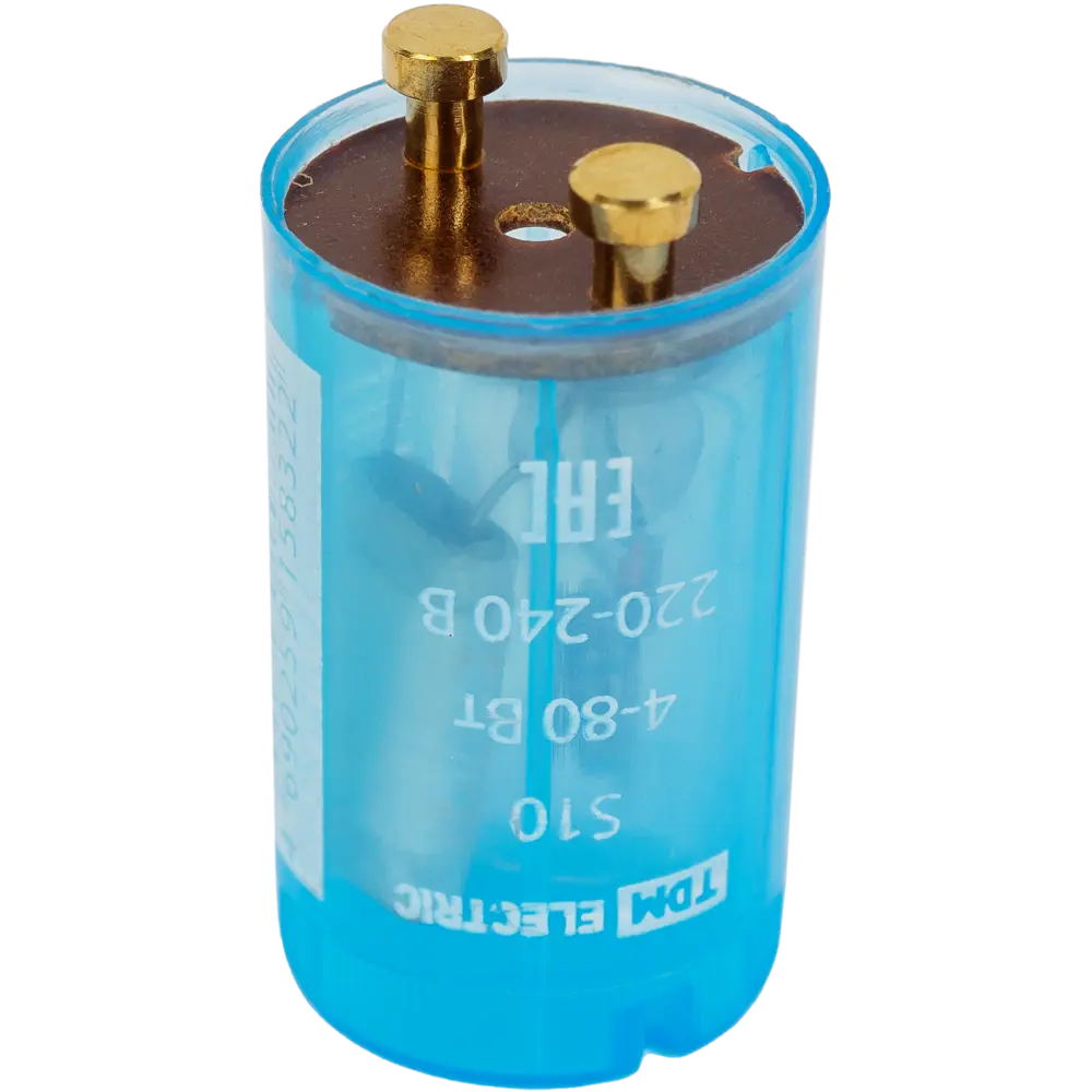 Стартер TDM ELECTRIC S10 для люминесцентных ламп 4-80Вт 14389563 STLM-0004878