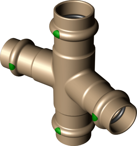 325 985 Модель 2247 Трубопроводные системы  Profipress  Коллекторы, крестовины Santreyd  - Вид №2