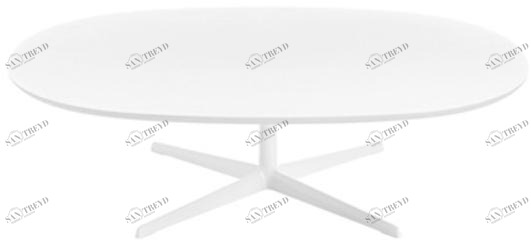 arper Низкий овальный журнальный столик из мдф Eolo sun-id-1462063