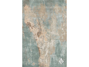 Прямоугольный ковер из бамбукового шелка и шерсти