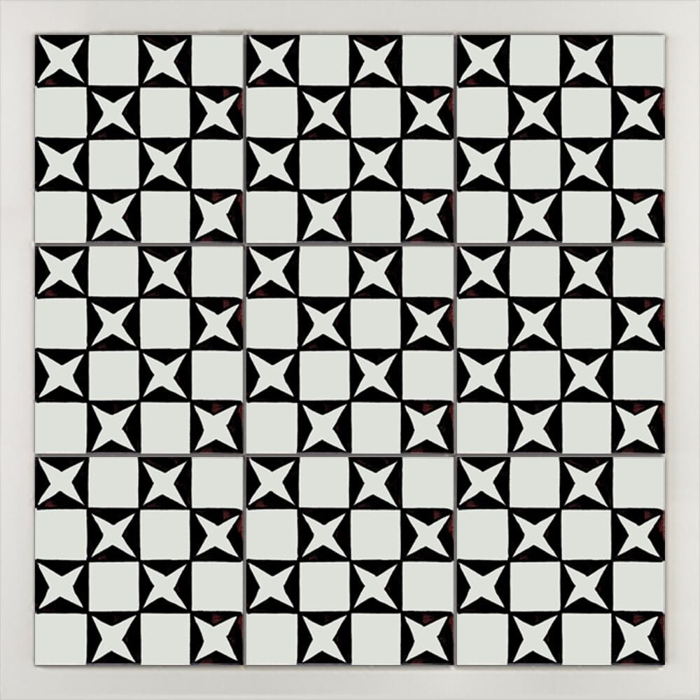 Пол / покрытие ручной работы La Riggiola черный и белый ARCH-00044603 - Вид №1