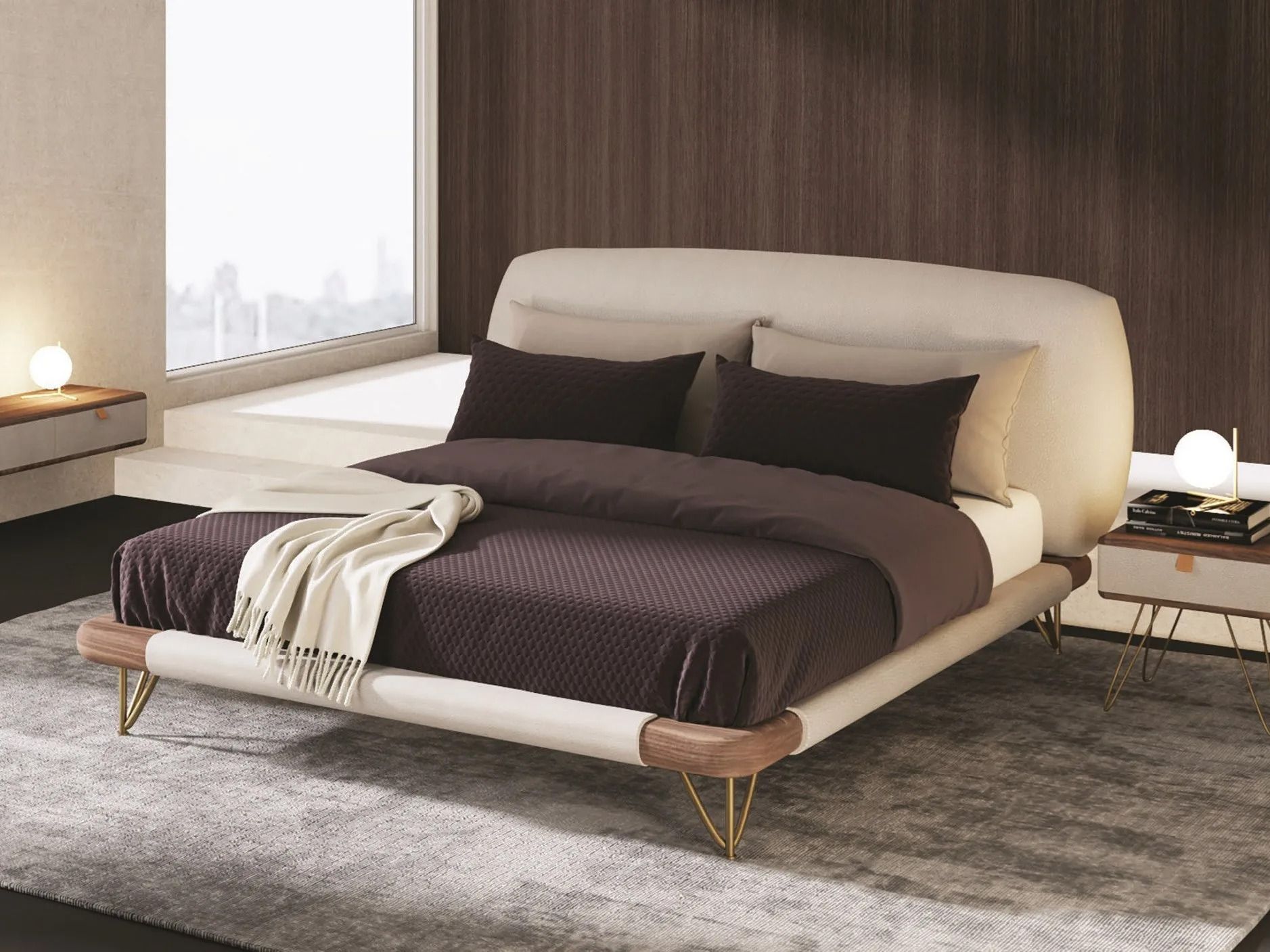 Двуспальная кровать с мягкой тканью CASA +39 ENCORE Italia ARCH-00123334 - Вид №6