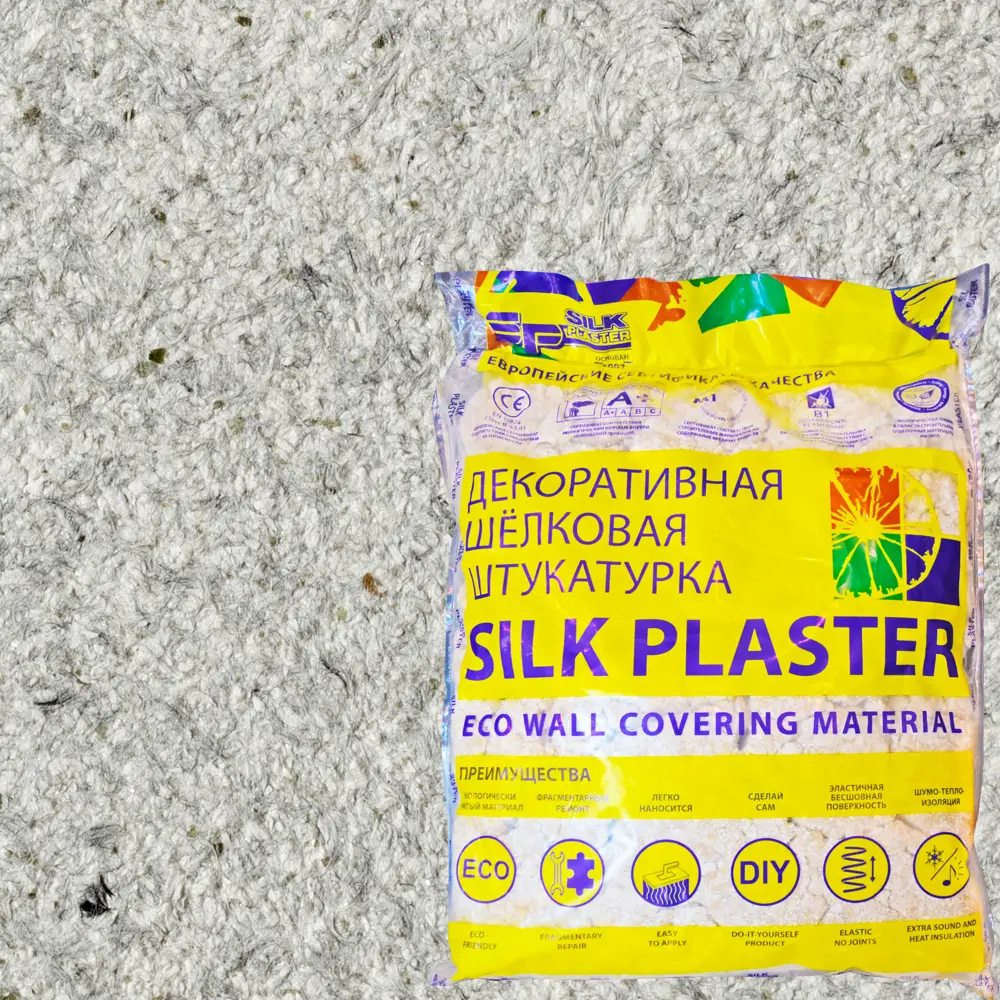 Жидкие обои Silk Plaster Оптима 060 1 кг цвет серый с вкраплениями STLM-2158451