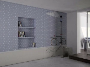 GLAMORA Моющиеся виниловые обои в горошек Softness