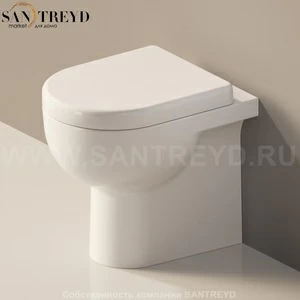 QK117RG9016 Приставной унитаз напольный Белый Ceramica Flaminia Quick Италия