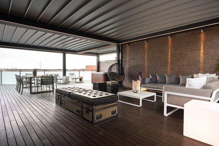 KE Outdoor Design Пристроенная пергола со сдвижной крышкой Gennius sun-id-1350331 - Вид №13