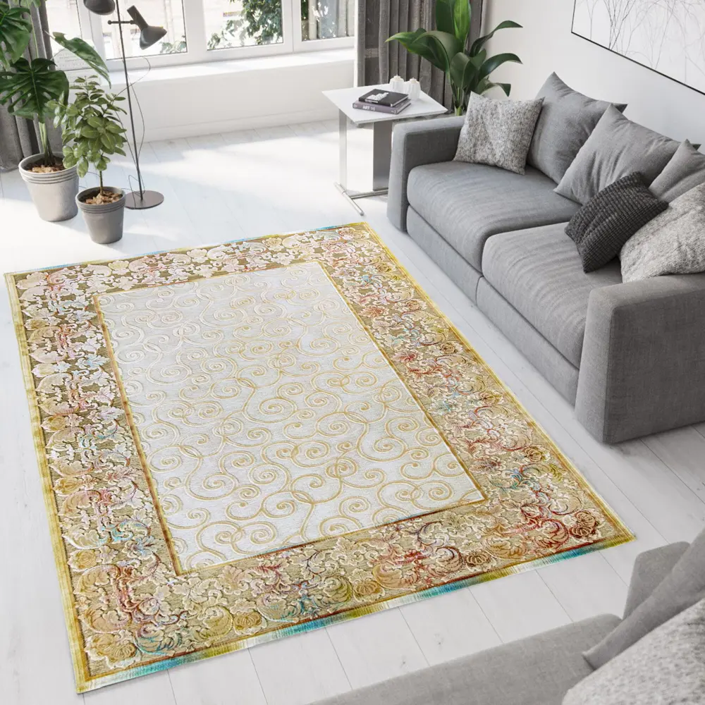 Ковер вискоза Верона 4W 195x280 см цвет бежевый CTIM STLM-2012286