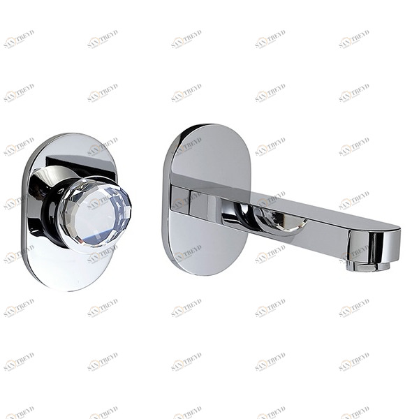 Однорычажный смеситель для раковины настенный с клапаном клик-клак 67.304C MAIER MUSE DIAMOND 67304C