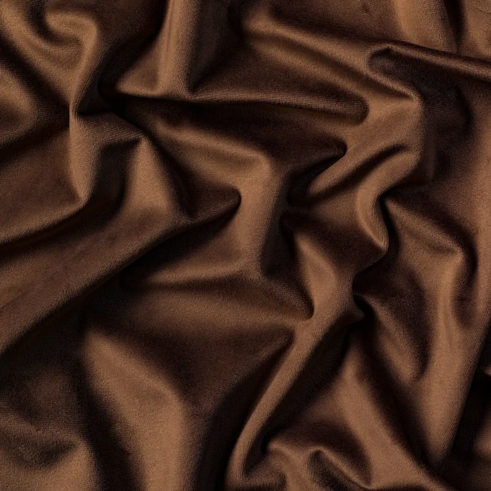 Ткань 1 м/п бархат 300 см цвет темный розово-коричневый GARDEN STLM-2030331 - Вид №1