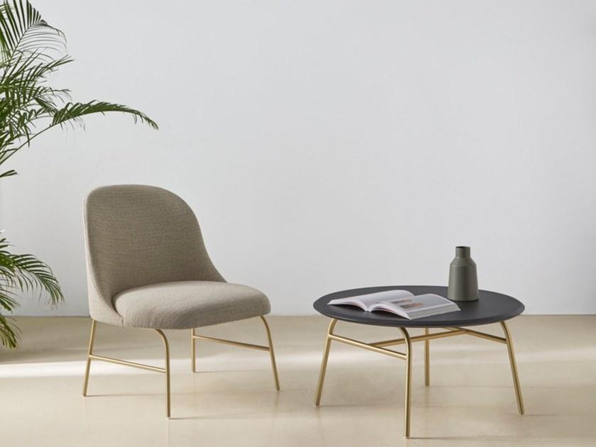 Viccarbe Круглый журнальный столик из металла Aleta Almebd80 - Вид №2