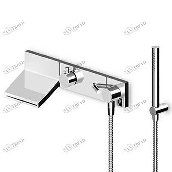 ZP8046 - R99695 Смеситель для ванны и душа, однорычажный, с переключателем на 3 направления и душевым комплектом. Zucchetti Pan 