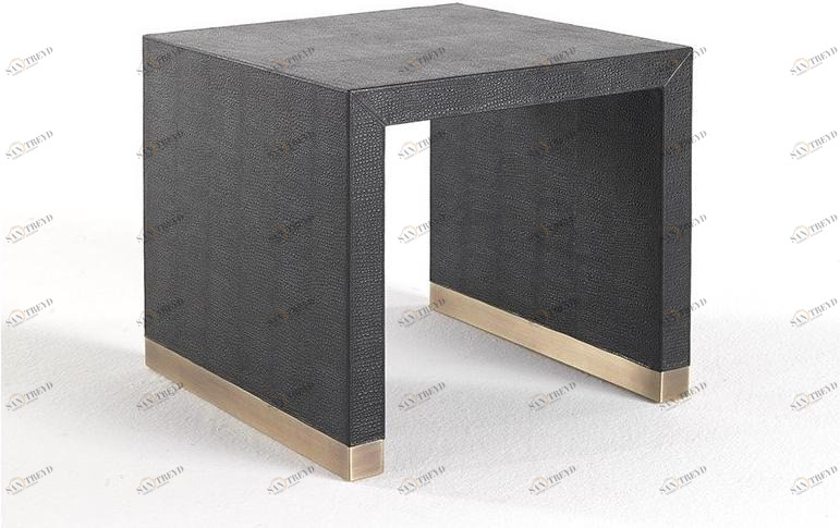 Gianfranco Ferré Home Квадратный кожаный журнальный столик Kay Kay.231.a