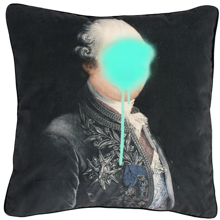 Mineheart Квадратная подушка из бархата Monsieur mint Acc/182 - Вид №1