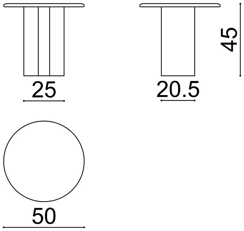 Низкий овальный журнальный столик из МДФ Arper Ghia ARCH-00037608 - Вид №9