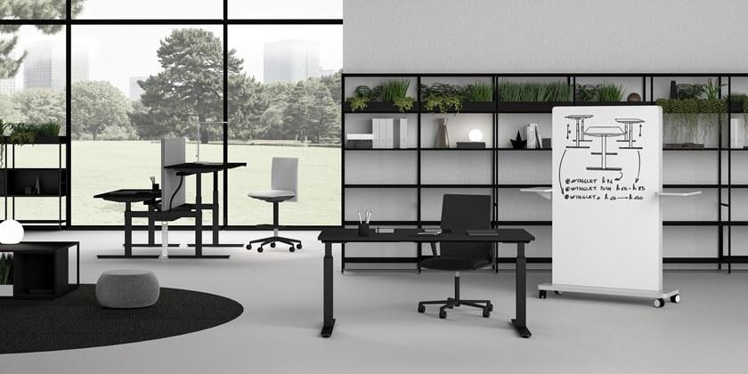 Bralco Регулируемый по высоте стол со встроенной полкой Winglet sun-id-1420670 - Вид №3