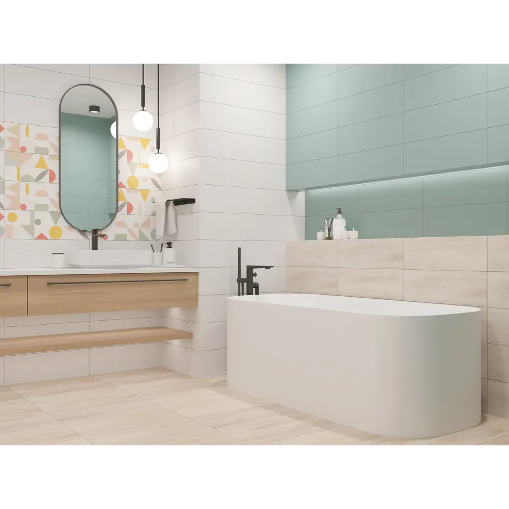 Плитка настенная LB Ceramics Юген Линдберг 20x60 см 0.84 м² матовая цвет зеленый STLM-2162538 - Вид №3