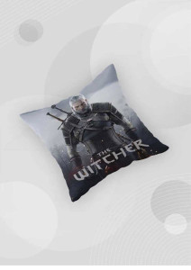90710733 Декоративная подушка 5700-37277, 40x40 см, Геральт Ведьмак (Witcher) STLM-0349285 WOWMAKER