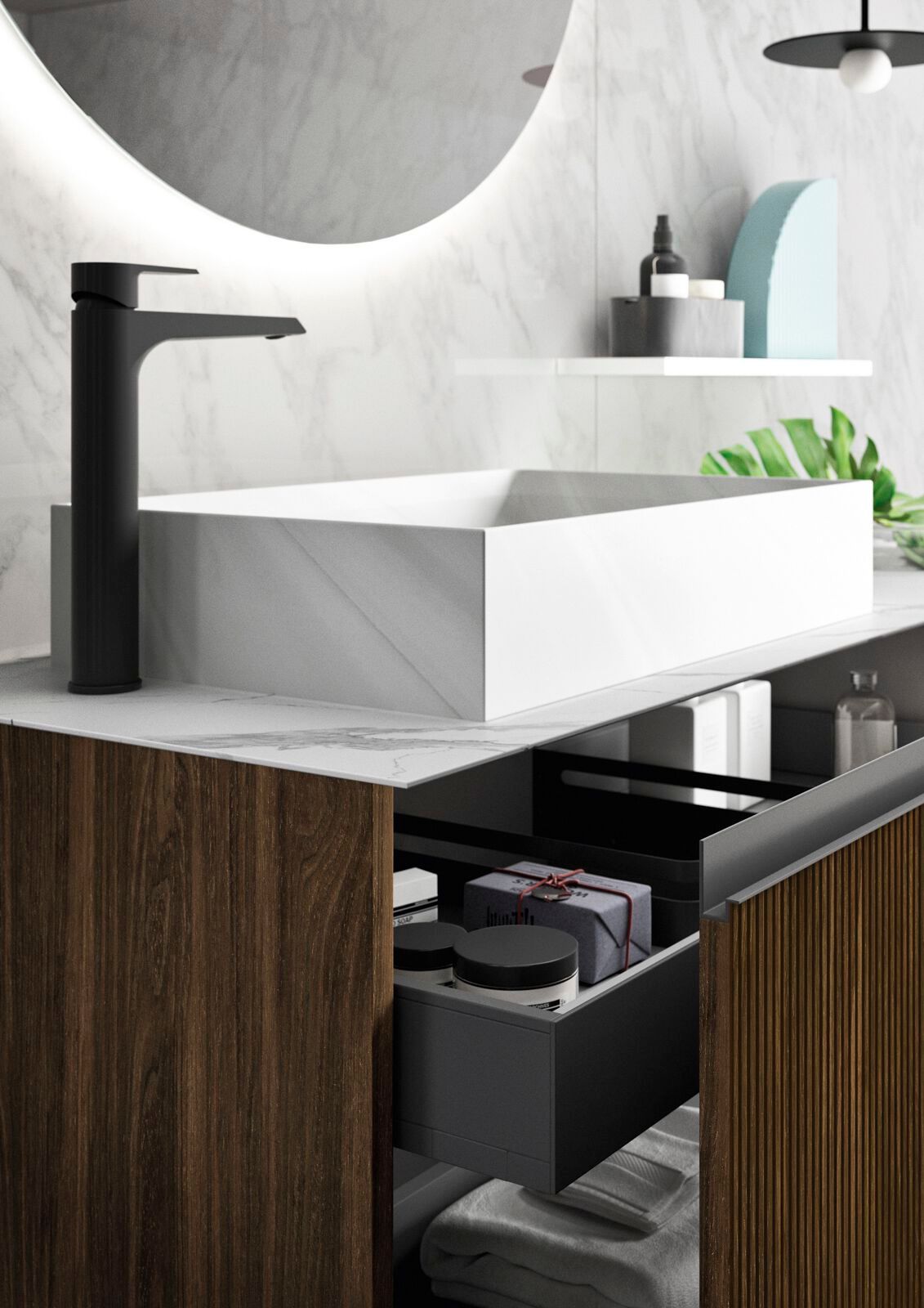 Шкаф для умывальника с выдвижными ящиками Gruppo Geromin Elite ARCH-00109395 - Вид №2