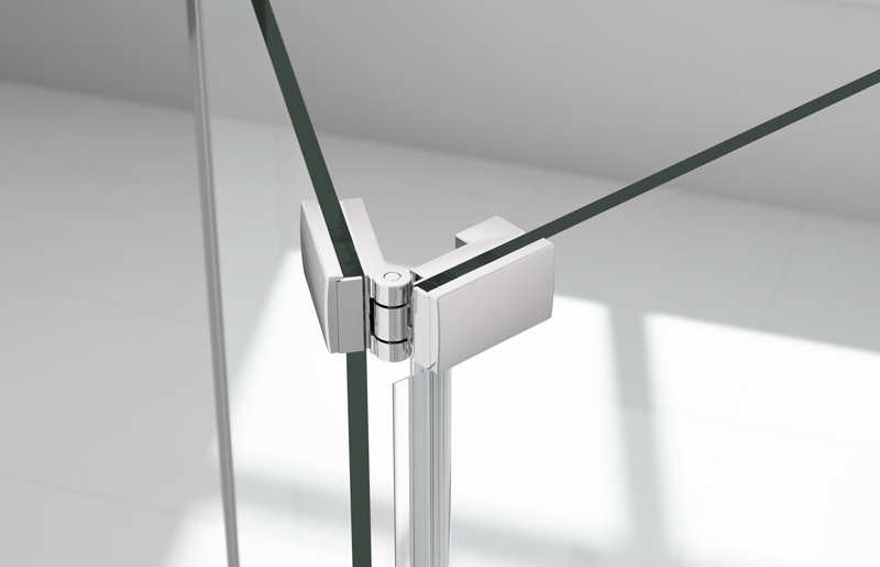 Дверь душевая для установки с боковой панелью A0300D0 Merlyn Ionic Хромированный  - Вид №3