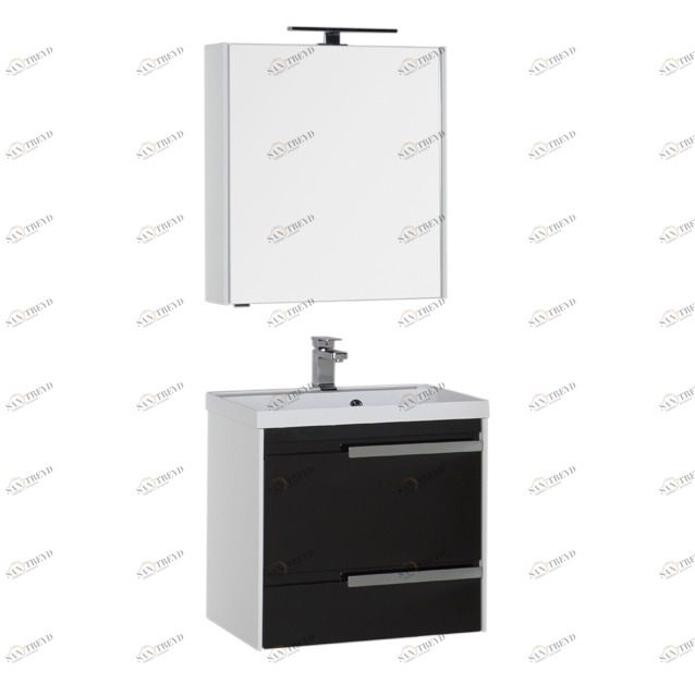 Комплект мебели Aquanet Тиволи 70 черный 00180569