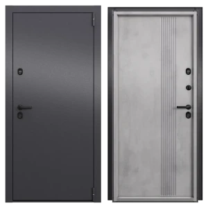 Входная дверь металлическая Антарктик 88x205 см правая бетон